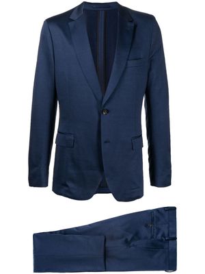 Salvatore Ferragamo single-breasted jersey suit - Blue