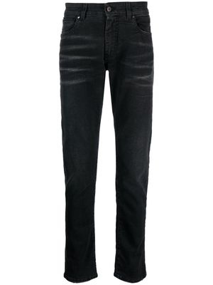 Salvatore Santoro crease-effect straight-leg jeans - Black