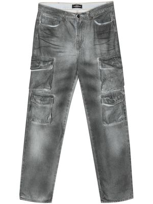 Salvatore Santoro denim cargo pants - Black