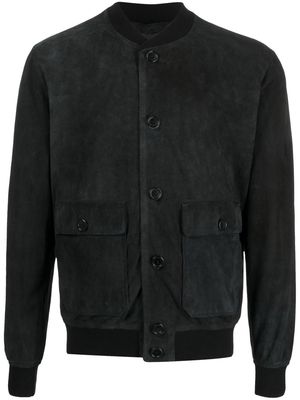 Salvatore Santoro flap-pockets button-up leather jacket - Black