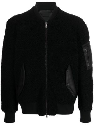 Salvatore Santoro shearling bomber jacket - Black