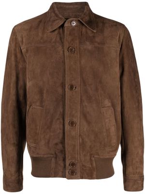 Salvatore Santoro single-breasted leather jacket - Brown