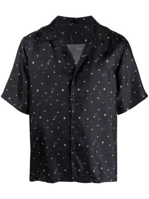 Salvatore Santoro star-print silk shirt - Black
