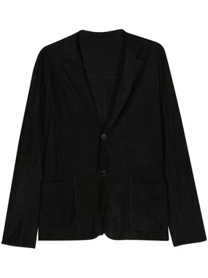 Salvatore Santoro suede leather blazer - Black