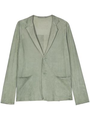 Salvatore Santoro suede leather blazer - Green