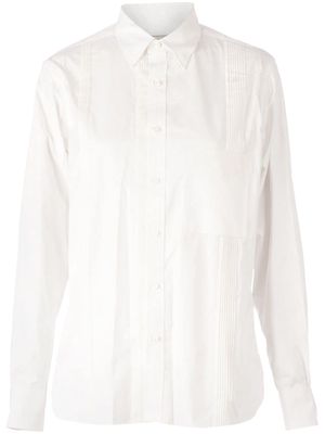 Salvy pleat detail shirt - White