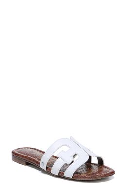 Sam Edelman Bay Cutout Slide Sandal - Wide Width Available in Bright White Leather