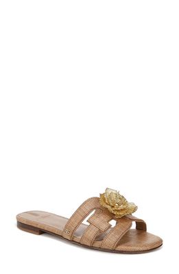 Sam Edelman Bay Flora Cutout Slide Sandal in Buff Tan
