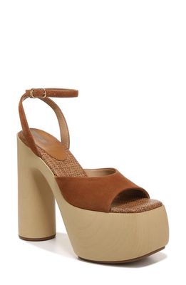 Sam Edelman Grayson Platform Sandal in Frontier Brown