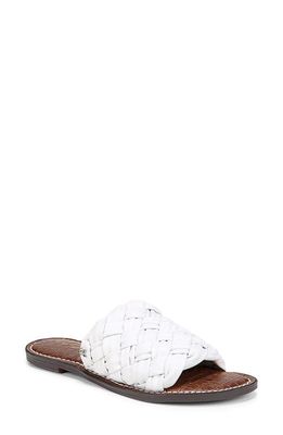 Sam Edelman Griffin Slide Sandal in Bright White
