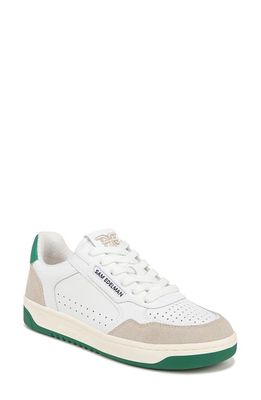 Sam Edelman Harper Sneaker in White/Botanical Green