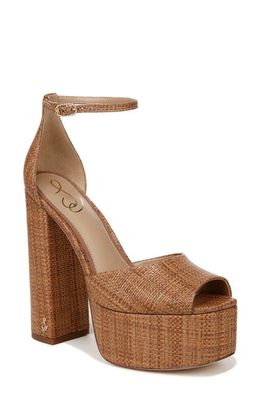 Sam Edelman Kori Platform Sandal in Cuoio