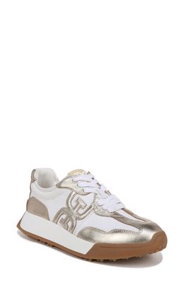 Sam Edelman Langley Sneaker in Off White/Molten Gold