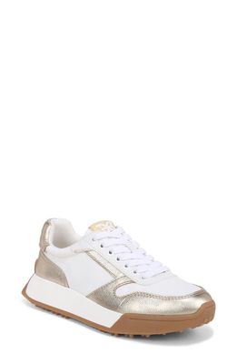 Sam Edelman Layla Sneaker in Off White/Molten Gold