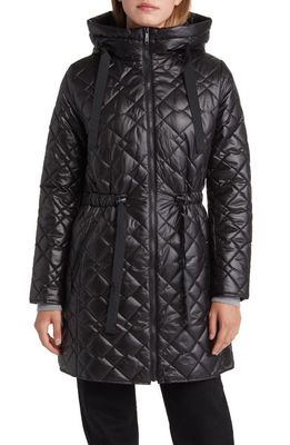 Sam Edelman Quilted Coat in Black