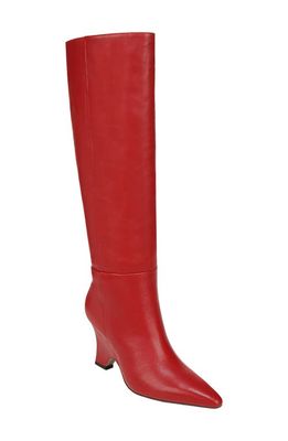 Sam Edelman Vance Pointed Toe Knee High Boot in Begonia Red