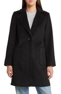 Sam Edelman Wool Blend Blazer Coat in Black