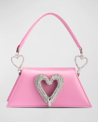 Samantha Mini Triple Heart Top-Handle Bag