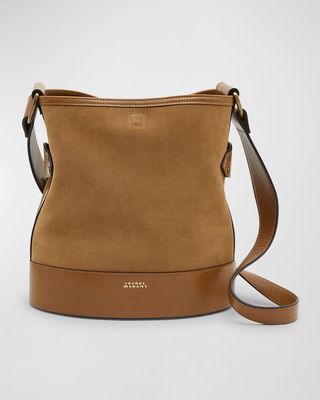 Samara Suede & Leather Bucket Bag