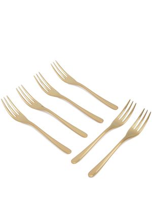 Sambonet Taste dessert-fork 6-piece set - Gold