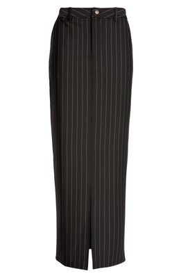 Sammy B Pinstripe Maxi Skirt in Black
