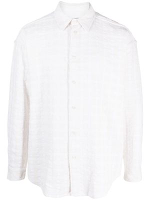 SAMSOE SAMSOE check-pattern long-sleeve shirt - Neutrals