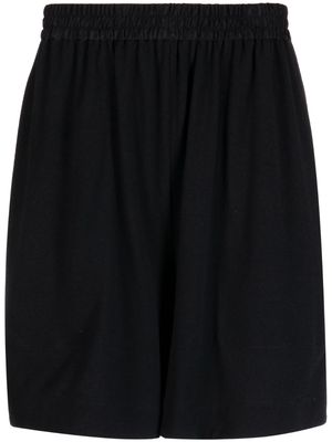 SAMUEL GUÌ YANG elasticated-waist knee-length shorts - Black