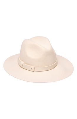 San Diego Hat Beyond Prairie Packable Wool Fedora in Ivory