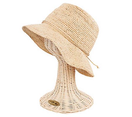 San Diego Hat Co. Crochet Raffia Bucket Hat