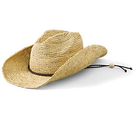 San Diego Hat Co. Crocheted Raffia Cowboy Hat