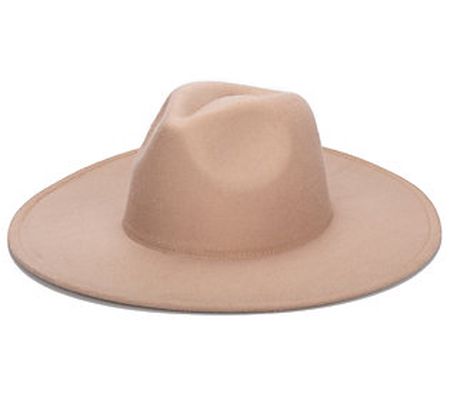 San Diego Hat Co. Faux Felt Wide Brim Fedora