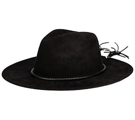 San Diego Hat Co. Fedora with Tassel Back Bow