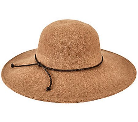 San Diego Hat Co. Knit Floppy Hat with Knotted Trim