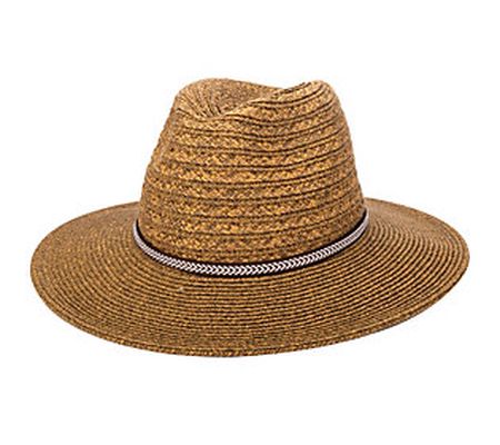 San Diego Hat Co. Men's Ultrabraid Panama Hat w ith Trim