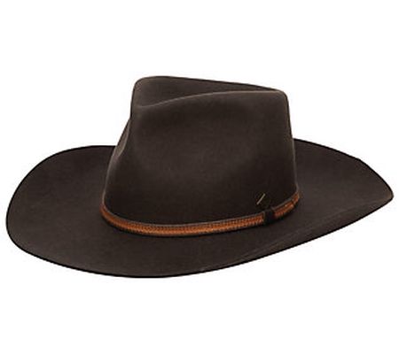 San Diego Hat Co. Men's Western Fedora w/ Faux Leather Band