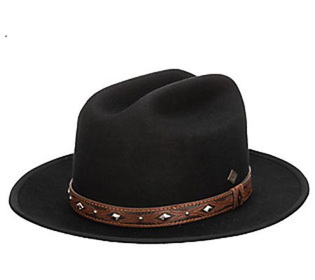 San Diego Hat Co. Men's Wool Felt Cowboy Hat w/ Embossed Trim