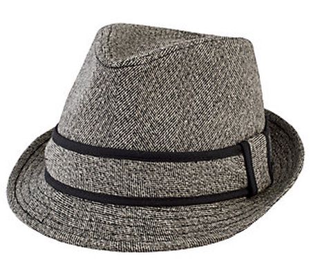 San Diego Hat Co. Tweed Fedora with Trim