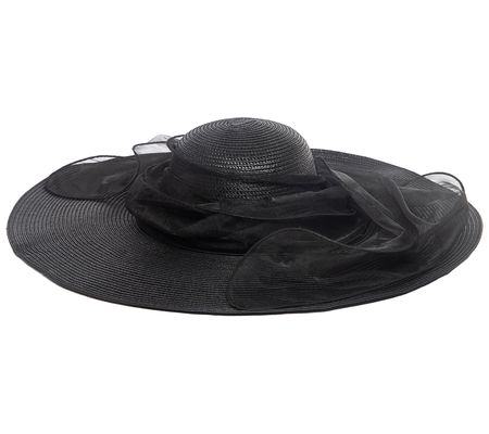 San Diego Hat Co. XL Wide Brim Round Crown Dres s Hat