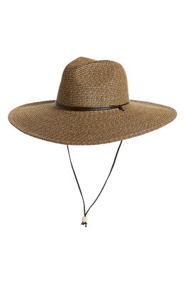 San Diego Hat El Campo Ultrabraid Straw Sun Hat in Mixed Coffee