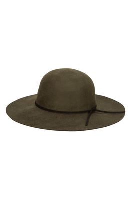 San Diego Hat Felted Wool Floppy Hat in Olive