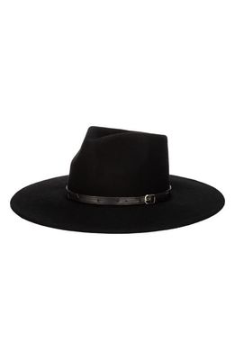 San Diego Hat Flameworthy Wool Felt Fedora in Black