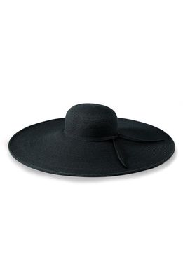 San Diego Hat Ultrabraid XL Brim Straw Sun Hat in Black