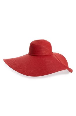 San Diego Hat Ultrabraid XL Brim Straw Sun Hat in Red