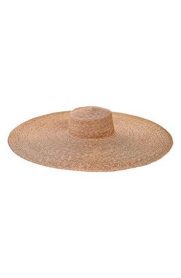 San Diego Hat Wide Brim Straw Sun Hat in Camel