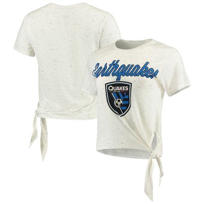 San Jose Earthquakes Concepts Sport Women's Velocity Tie-Up T-Shirt - White