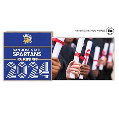 San Jose State Spartans 5" x 10.5" 2024 Grad Floating Photo Frame