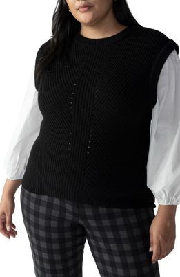 Sanctuary 2 Become 1 Sweater Vest in Black