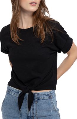 Sanctuary All Day Tie Waist T-Shirt in Black