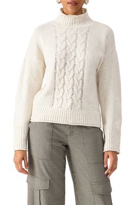 Sanctuary Cabin Fever Mock Neck Sweater in Toasted Marshmallow