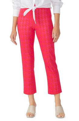Sanctuary Carnaby Plaid Kick Crop Pants in Pink Hound